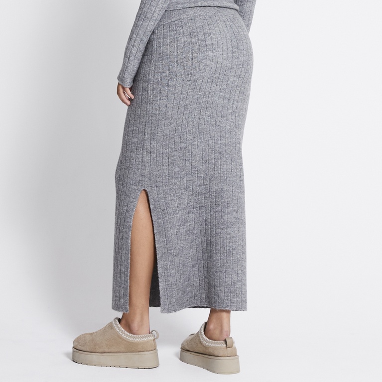 Knit skirt "Katie" Grey Melange